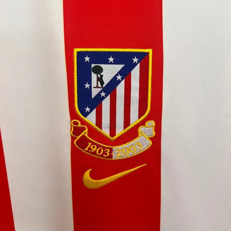 Atlético Madrid Heimtrikot 2003/04 Herren Fan-Version (Retro)