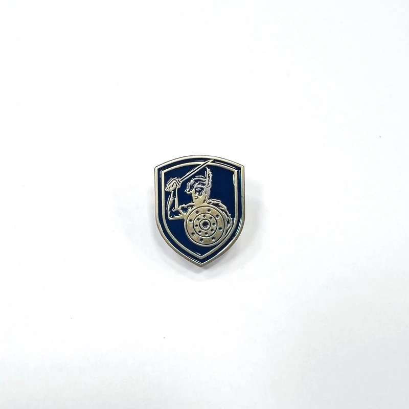 Falkirk Highlander Shield Pin Badge (Bronze)