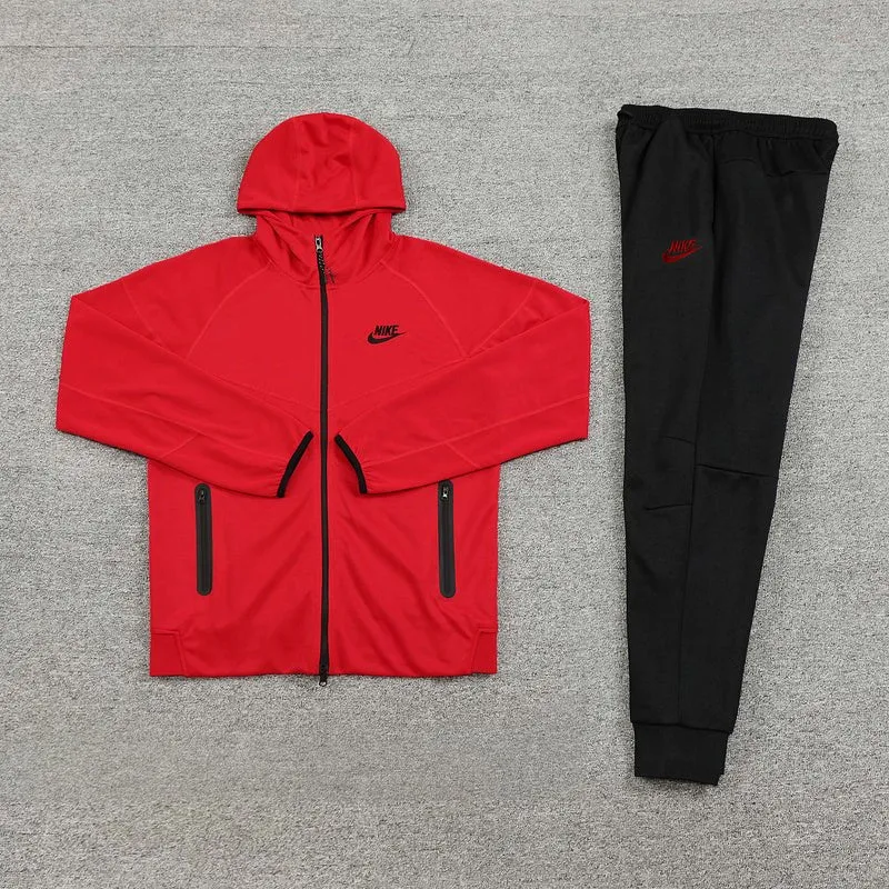 Nike Trainingsanzug Jacke Rot und Hose Schwarz Herren
