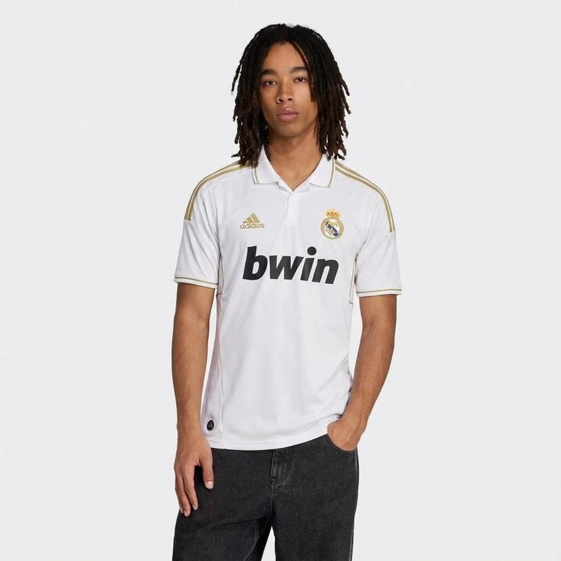 Real Madrid Heimtrikot 11/12 Herren Fan-Version Weiß (Retro)