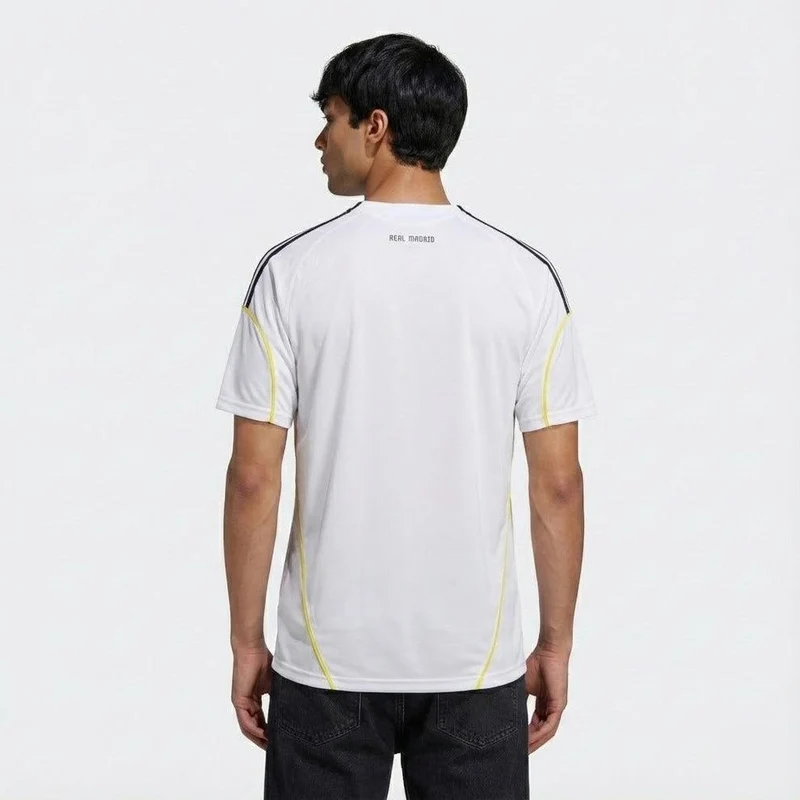 Real Madrid Heimtrikot 09/10 Herren Fan-Version Weiß (Retro)