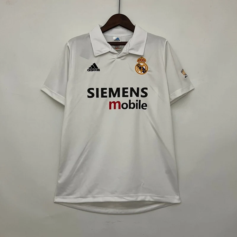 Real Madrid Heimtrikot 02/03 Herren Fan-Version Weiß (Retro)