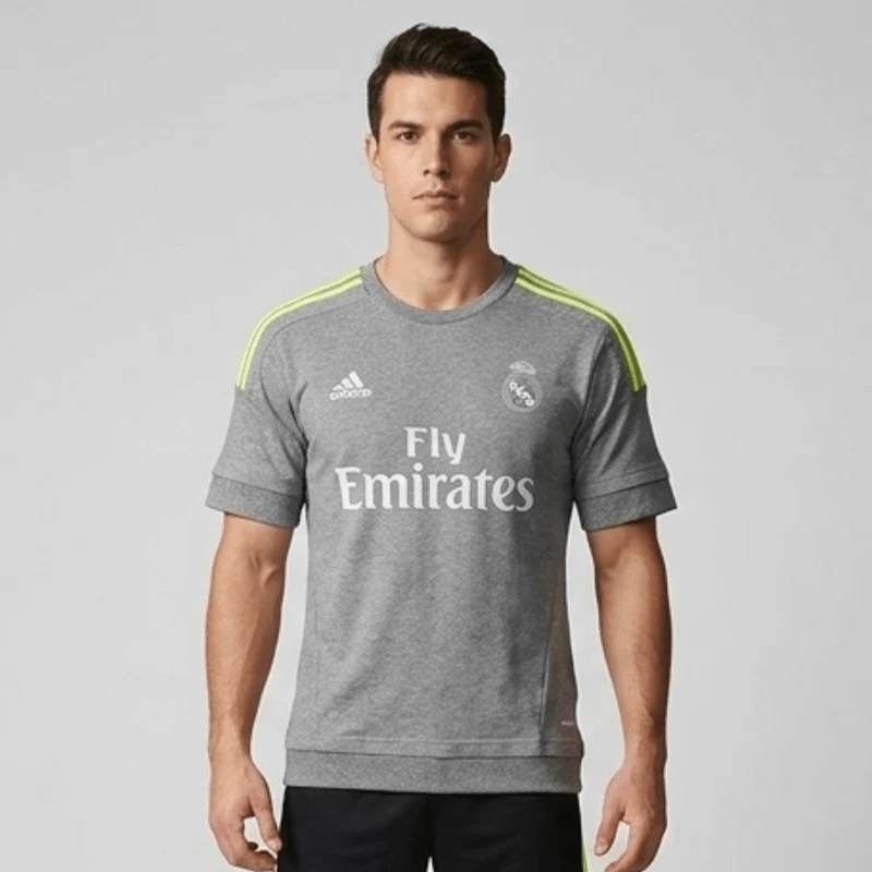 Real Madrid Auswärtstrikot 15/16 Herren Fan-Version Grau (Retro)