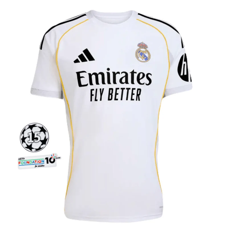 Real Madrid Heimtrikot 25/26 Herren Fan-Version mit Patches