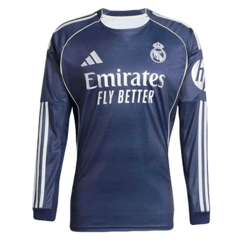 Real Madrid Langarm Auswärtstrikot 25/26 Herren Fan-Version