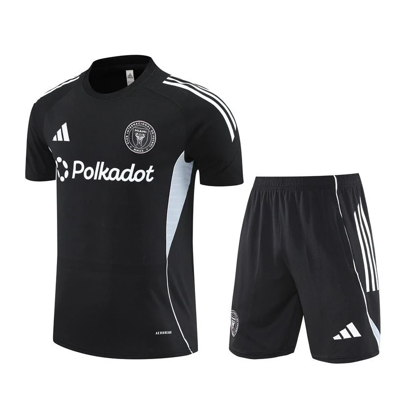 Inter Miami Trainingsset 25/26 Trikot und Shorts Schwarz