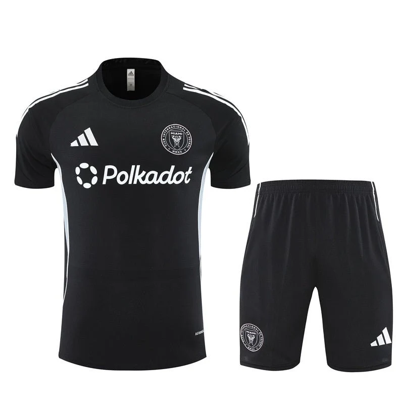 Inter Miami Trainingsset 25/26 Trikot und Shorts Schwarz