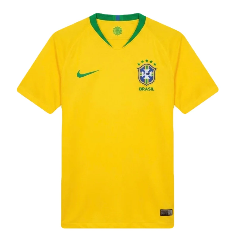 Brasilien Heimtrikot 2018 Herren Fan-Version Gelb (Retro)
