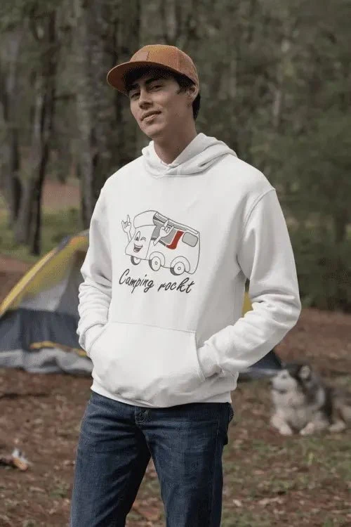 „Camping rockt!“ Hoodie