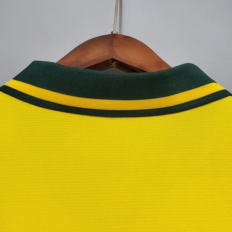 Brasilien Heimtrikot 1994 Herren Fan-Version Gelb (Retro)