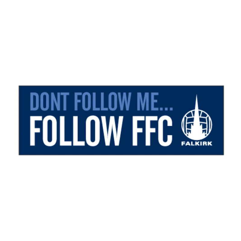 Falkirk Don't Follow Me Follow FFC Car Sticker