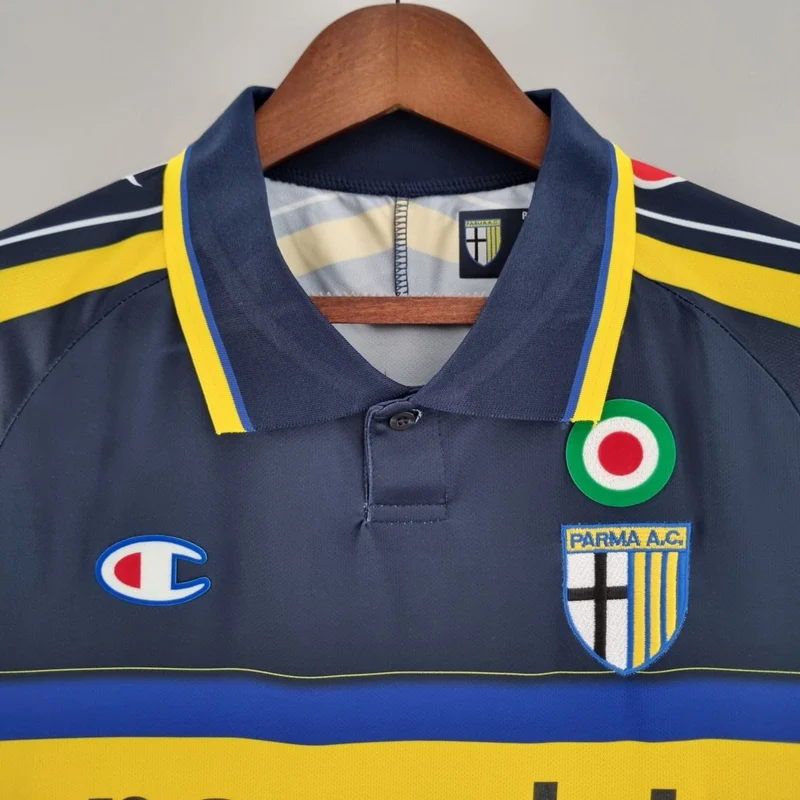 Parma Drittetrikot 1999/00 Herren Fan-Version Dunkelblau (Retro)