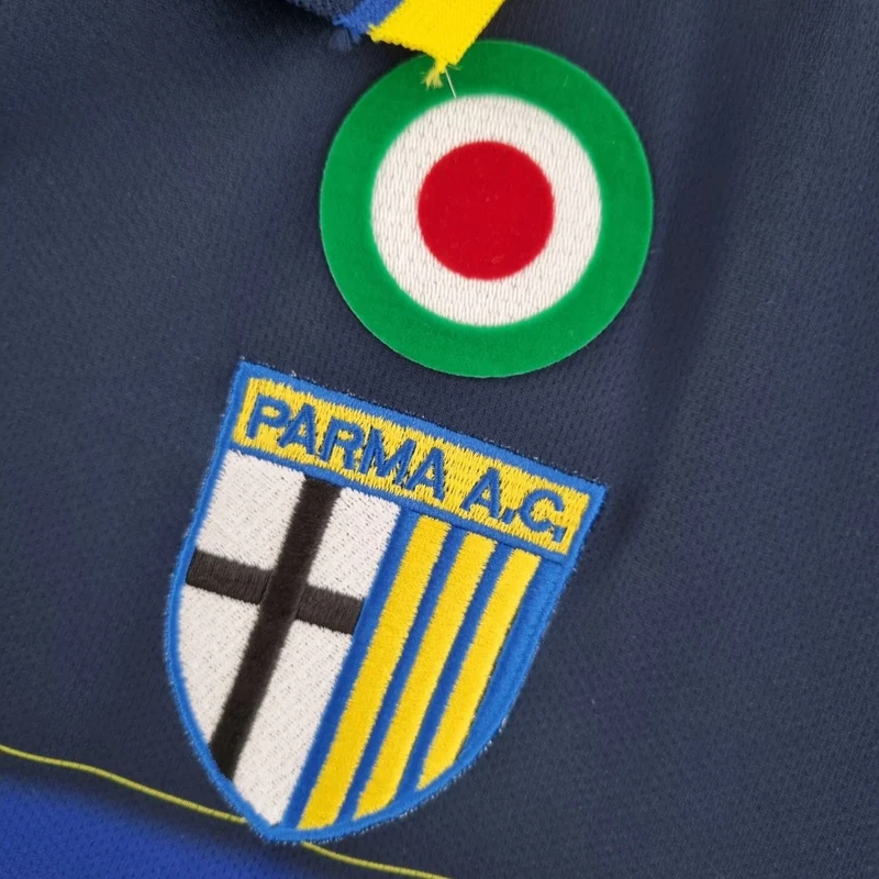Parma Drittetrikot 1999/00 Herren Fan-Version Dunkelblau (Retro)