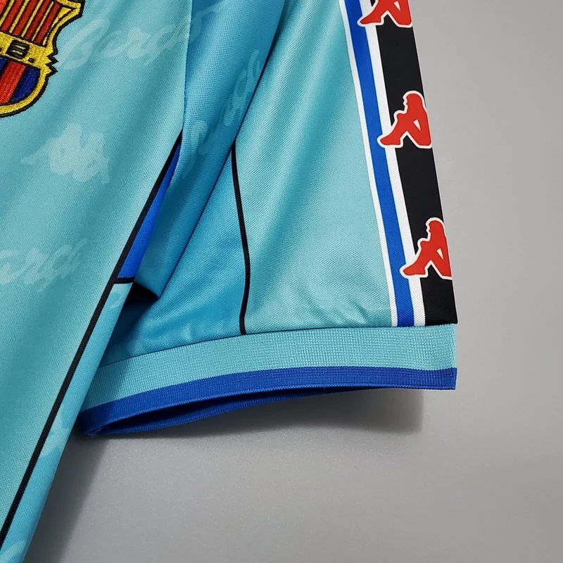 Barcelona Auswärtstrikot 1996/97 Herren Fan-Version Blau (Retro)
