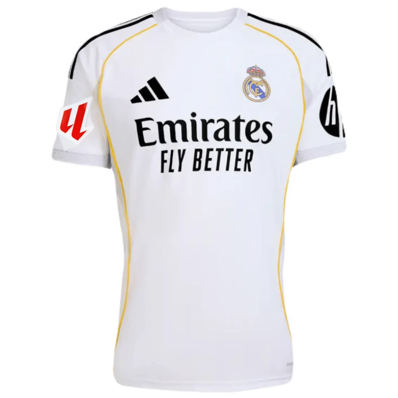 Real Madrid Heimtrikot mit Patches 25/26 Herren Fan-Version