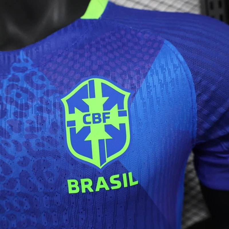 Brasilien Auswärtstrikot 25/26 Herren Spieler-Version Trikot Blau