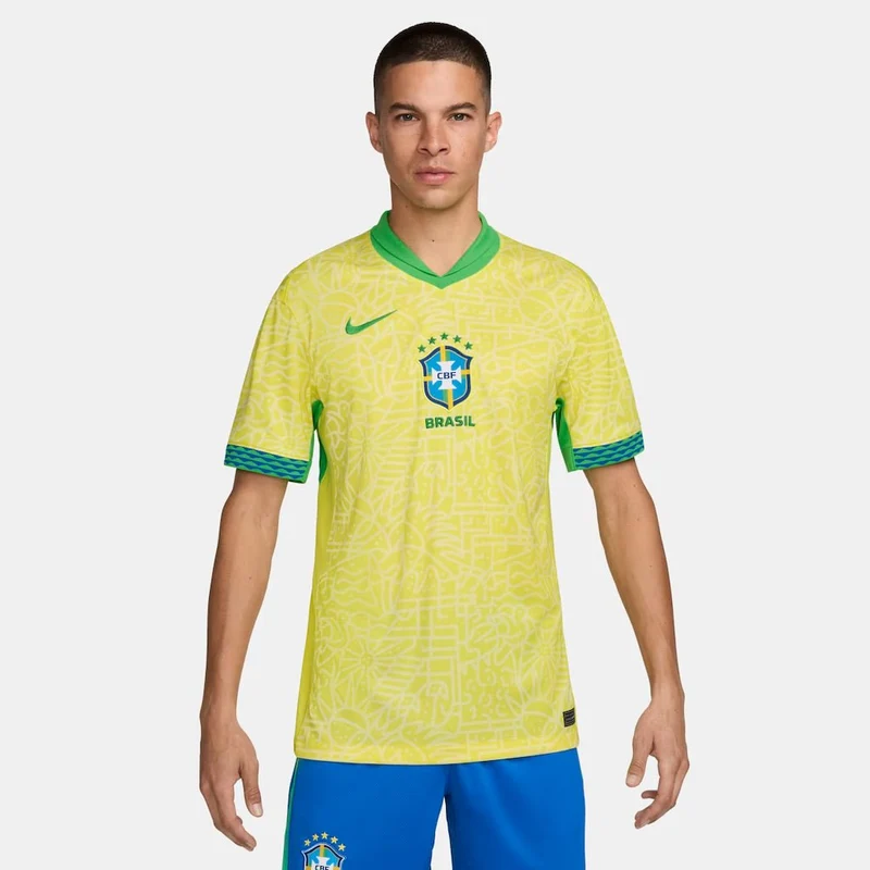 Brasilien Heimtrikot 24/25 Herren Fan-Version Gelb
