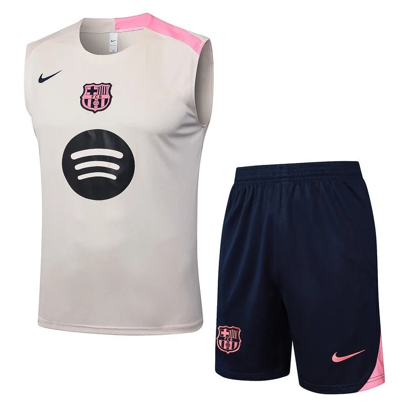 Barcelona Trainingsset 25/26 Ärmelloses Trikot und Shorts