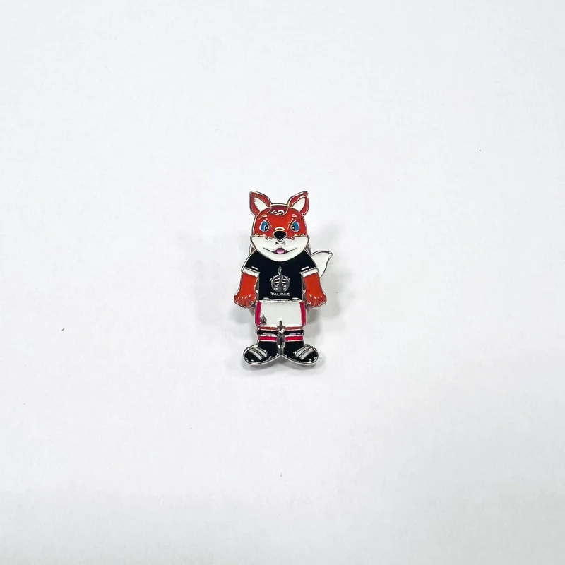 Falkirk Fergus The Fox Kit Pin Badge