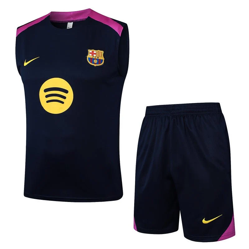 Barcelona Trainingsset 25/26 Tanktop und Shorts Marineblau