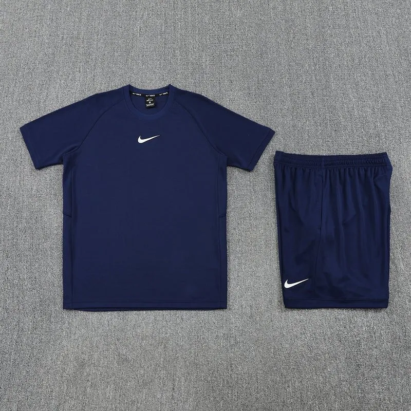Nike Herren Set Trikot und Shorts Dunkelblau