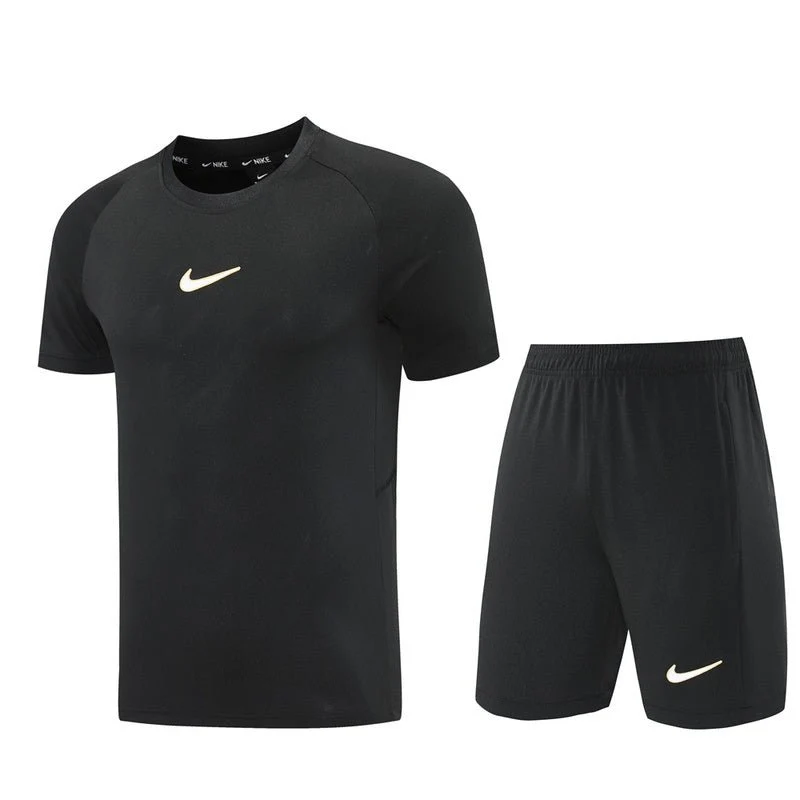 Nike Herren Set Trikot und Shorts Schwarz