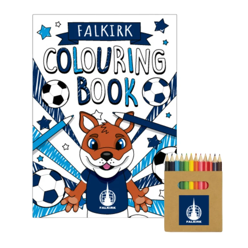Falkirk Colouring Book & Pencils