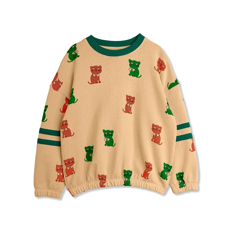 Kittens aop stripes Sweatshirt