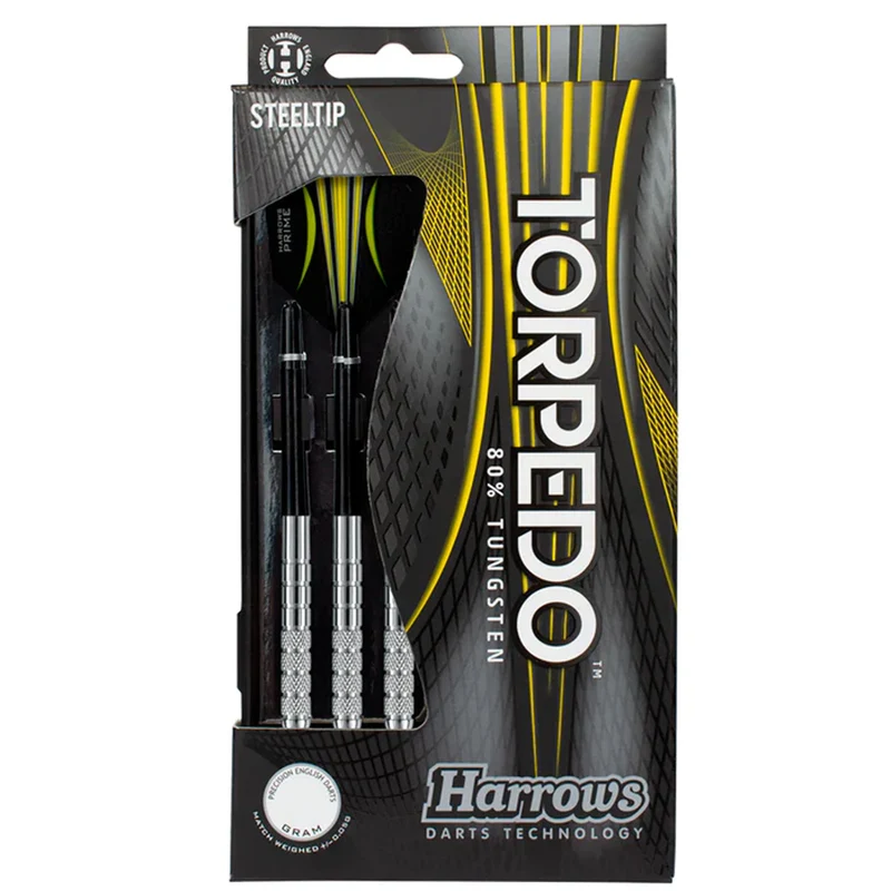 Torpedo 80% Tungsten Darts (Front Knurl) - Steel Tip Darts