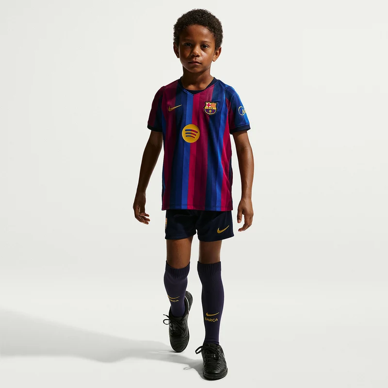 Nike FC Barcelona 26/27 Little Kids Dri-FIT Stadium Home Kit