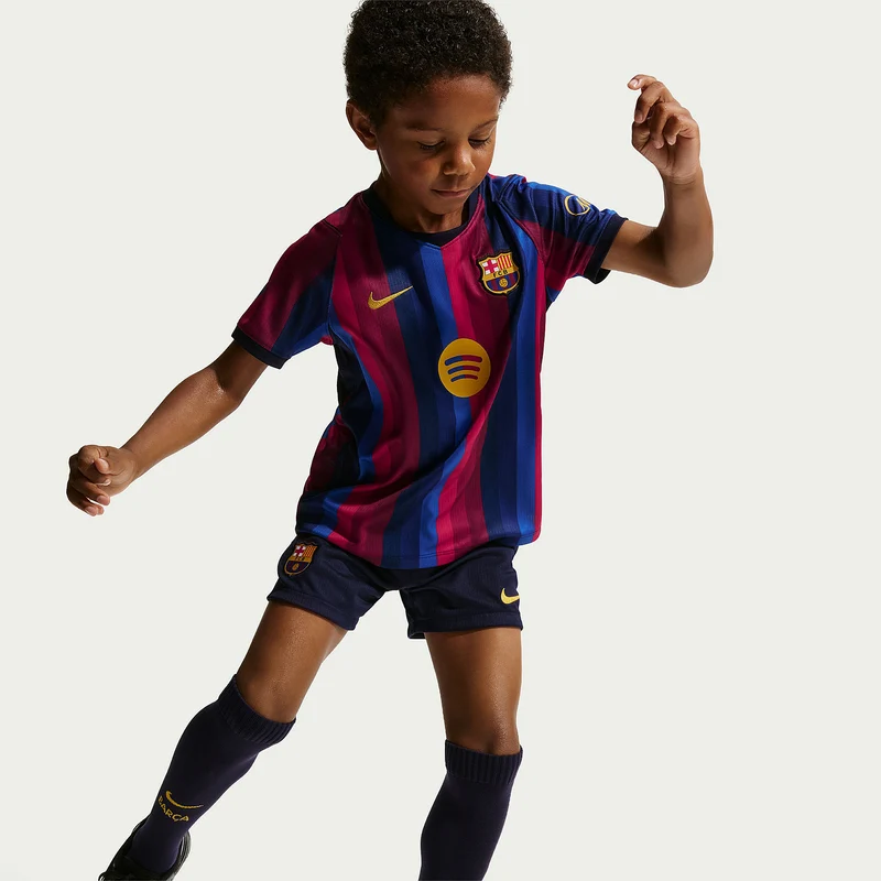 Nike FC Barcelona 26/27 Little Kids Dri-FIT Stadium Home Kit