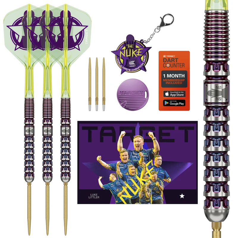 Luke Littler World Champion 2025 Edition 90% Tungsten - Swiss Point Steel Tip Darts