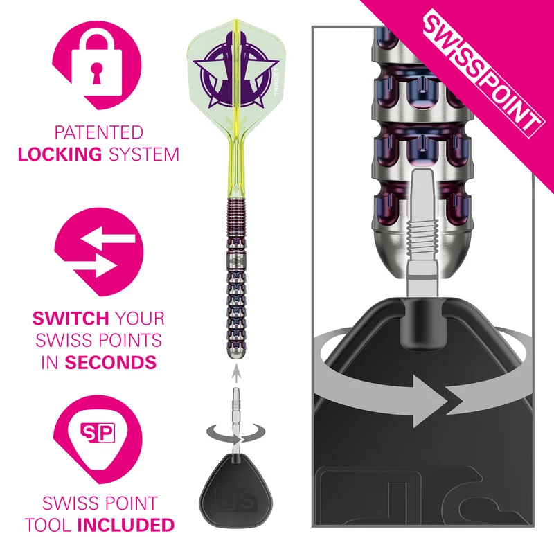Luke Littler World Champion 2025 Edition 90% Tungsten - Swiss Point Steel Tip Darts