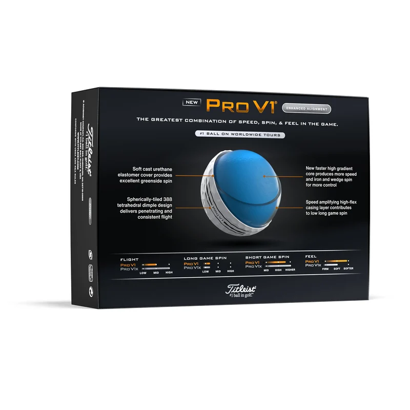 Pro V1 2025 Enhanced Alignment Golf Balls (Dozen)