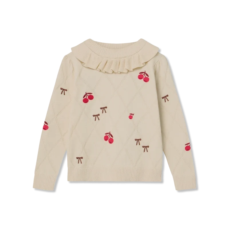 Nova embr. Strickpullover