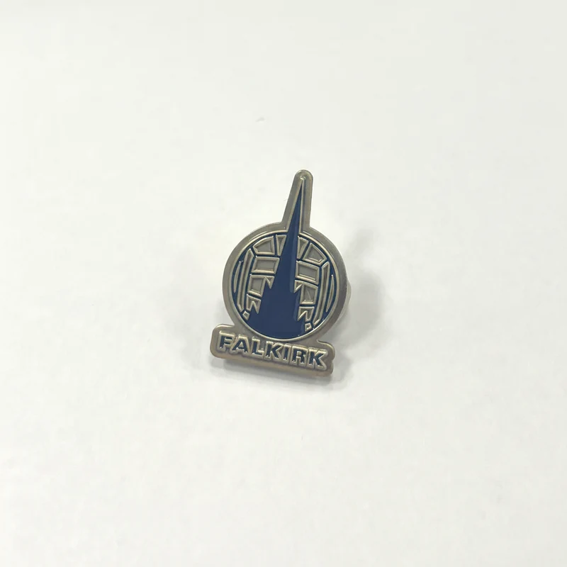 Falkirk Crest Pin Badge (Navy/Bronze)