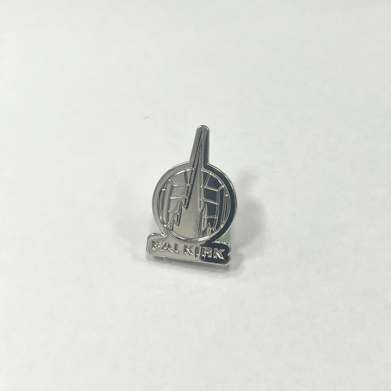 Falkirk Crest Pin Badge (Silver/Silver)