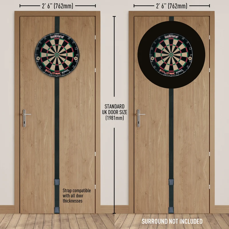 On Tour - Portable Door Hanging System + (Dartboard & Oche)