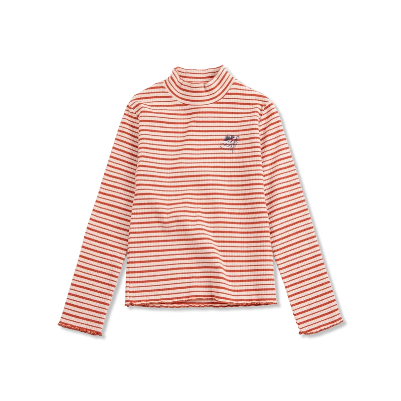 Energy flower stripe T-shirt