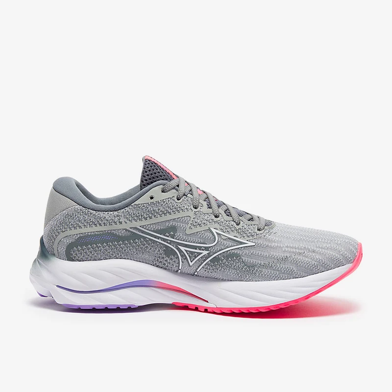 Mizuno Damen Wave Rider 27 - Perlblau/Weiß/High