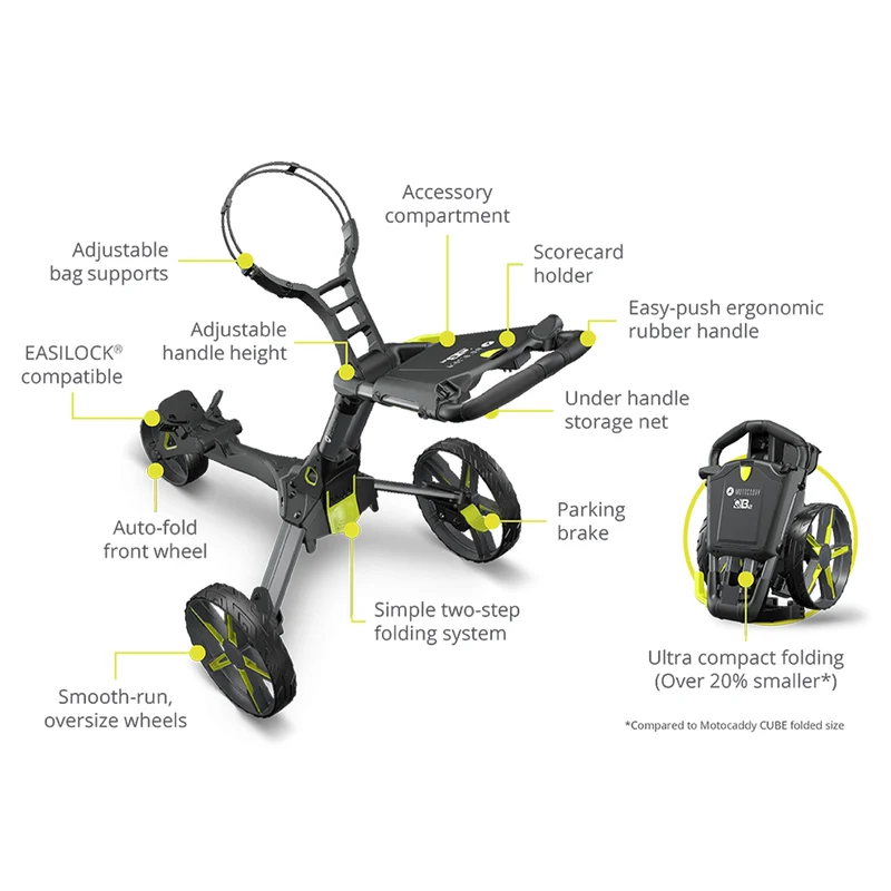 QB2 Push Golf Trolley