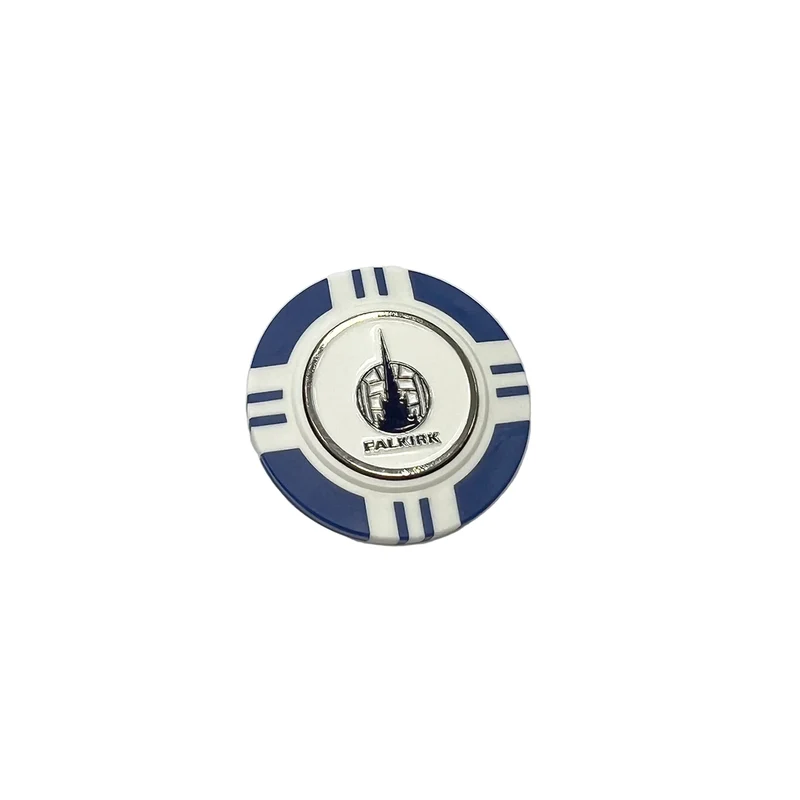 Falkirk Saltire Poker Chip Golf Ball Marker