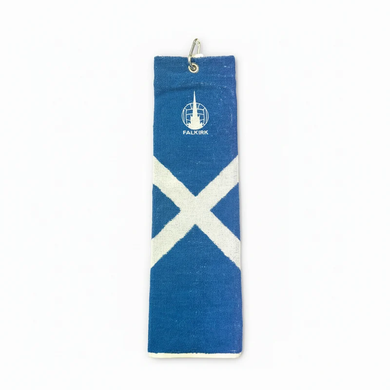 Falkirk Saltire Trifold Golf Towel