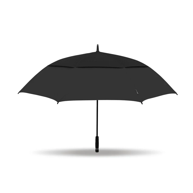 TourDri 64 Inch UV Protection Golf Umbrella - Black