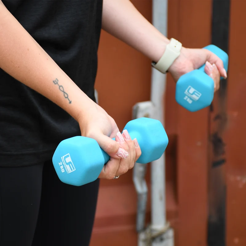 Hex Dumbbells Neoprene Covered (2 x 2KG)