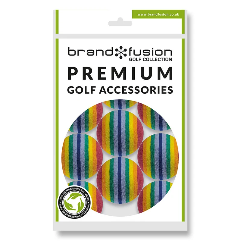 Striped Practice Balls (9 Pack)