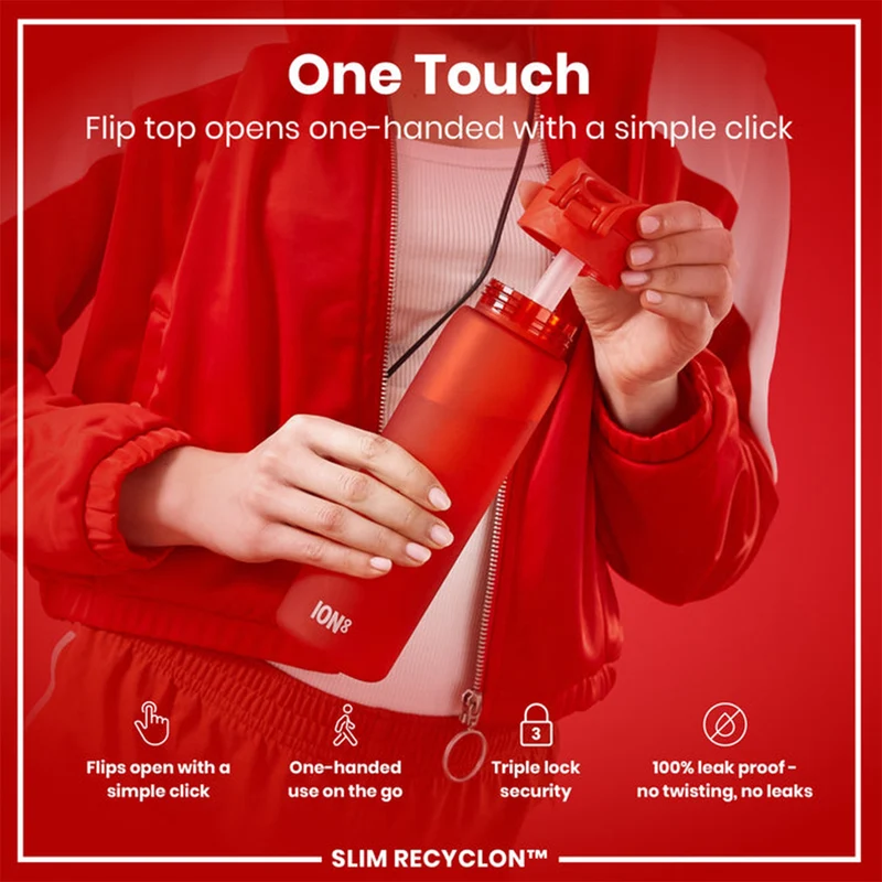 Recyclon Water Bottle with Straw (500ml)
