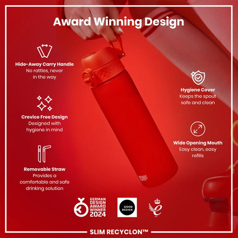 Recyclon Water Bottle with Straw (500ml)