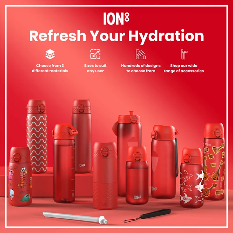 Recyclon Water Bottle with Straw (500ml)