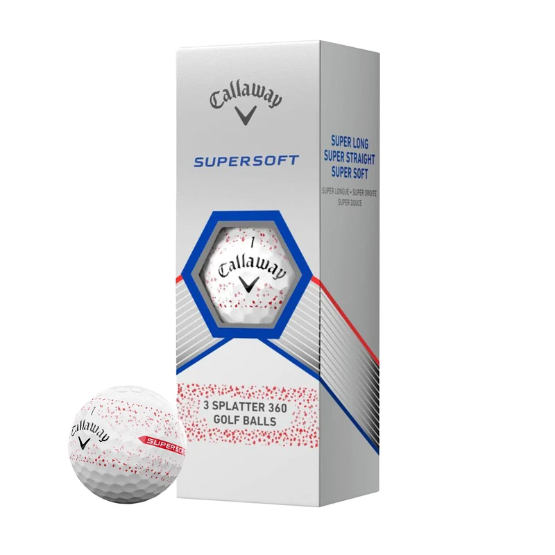 Supersoft 25 Splatter 360 Golf Balls (Sleeve)
